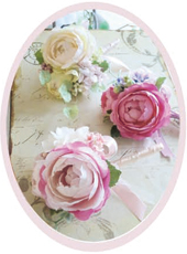 ヘッドドレス＆コサージュ